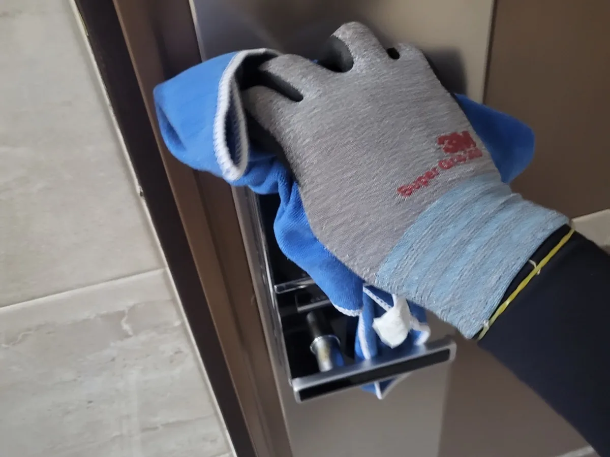 동래구 온천동 가정 화장실 세면대 살균 위생청소 사례 - 행진크린